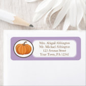 パープルパンプキン 返送先ラベル ラベル (インサイチュ)