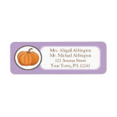 パープルパンプキン 返送先ラベル ラベル (正面)