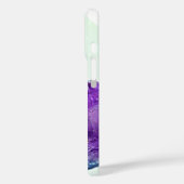 パープルパーソナライズされたアメジストアップルiPhoneケース Case-Mate iPhoneケース (裏面 / 左)