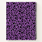 パープルパーソナライズされたアーティストスケッチブックノートブック ノートブック (裏面)