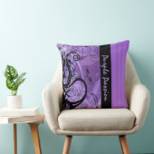 パープルパーソナライズされたゴシックパターン装飾用クッション クッション (椅子)