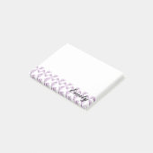 パープルパーソナライズされたピンホイールの名前 ポストイット (アングル)