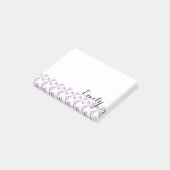パープルパーソナライズされたピンホイールの名前 ポストイット (アングル)