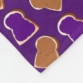 パープルパーソナライズされたピーナッツバターゼリーという名前 フリースブランケット (角)