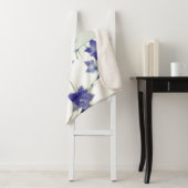 パープルパーソナライズされたフローラつる植物植物学 シェルパブランケット (インサイチュ)