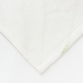 パープルパーソナライズされたフローラつる植物植物学 フリースブランケット (角)