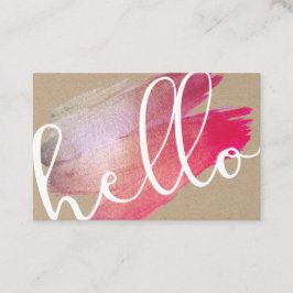 パープルパーソナライズされたブラシロイヤリティカード 名刺