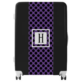 パープルパーソナライズされたブラック水玉模様