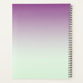パープルパーソナライズされたプランナーグラデーションノート プランナー手帳 (裏面)