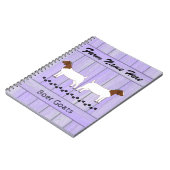 パープルパーソナライズされたボアヤートファーム ノートブック