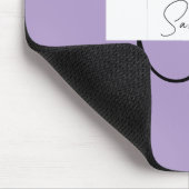 パープルパーソナライズされたマウスパッド(イニシャルと名前) マウスパッド (コーナー)