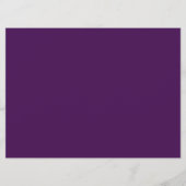 パープルパーソナライズされた予算の週間スケジュール (裏面)