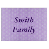 パープルパーソナライズされた水玉模様切削ボード カッティングボード (正面)