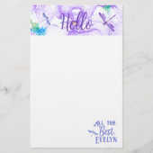 パープルパーソナライズされた&ブルートンボ (正面)