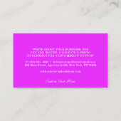 パープルパーソナルトレーナージムヨガ 名刺 (裏面)