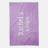 パープルパーチメント美しい キッチンタオル (縦)