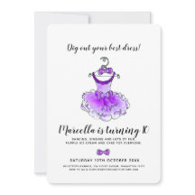 パープルパーティードレス女の子10th誕生日パーティー