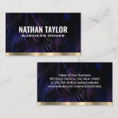 パープルパームズ | 金ゴールドメタルトリム名刺 名刺 (正面/裏面)