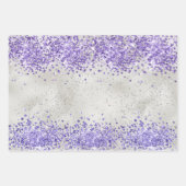 パープルパールシルバースパークル      ラッピングペーパーシート (正面)