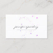 パープルパールジュエリーフェミニンエレガントシンプル 名刺 (正面)