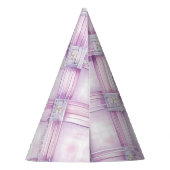 パープルパールピンク誕生日 パーティーハット (裏面)