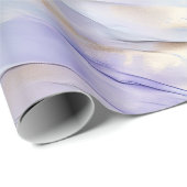 パープルパールホワイト金ゴールド ラッピングペーパー (ロールコーナー)