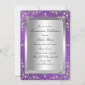 パープルパールヴィンテージグラマーキンセアニェラ 招待状 (裏面)