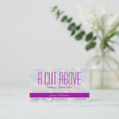 パープルパール美しいサロン 名刺 (スタンド正面)