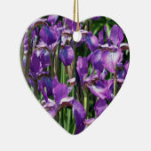 パープルヒゲのアイリスフラワーオーナメント セラミックオーナメント (右)