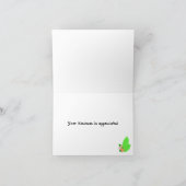 パープルヒッポありがとう サンキューカード (内部)