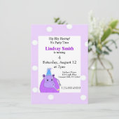 パープルヒッポパーティの招待状 招待状 (スタンド正面)