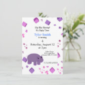 パープルヒッポパーティの招待状 招待状 (スタンド正面)