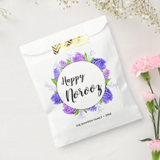 パープルヒヤシンスリースハッピーノウズ新年 フェイバーバッグ (封をした状態)
