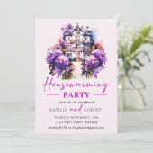 パープルヒューズ引っ越し祝いパーティーパーティー 招待状 (スタンド正面)