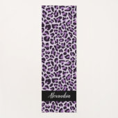 パープルヒョウパーソナライズされたプリント枕ヨガマット ヨガマット (正面)