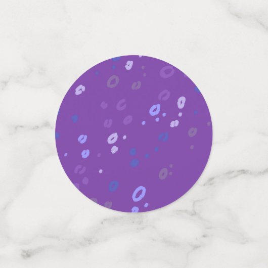 パープルヒョウ印刷パーティー コンフェッティ (スモール正面)