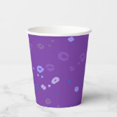 パープルヒョウ印刷パーティー 紙コップ (裏面)