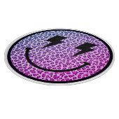 パープルヒョウ稲妻ボルトアイズスマイル カッティングボード (角)