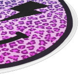 パープルヒョウ稲妻ボルトアイズスマイル カッティングボード (角)