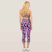 パープルヒョウ カプリレギンス (裏面)