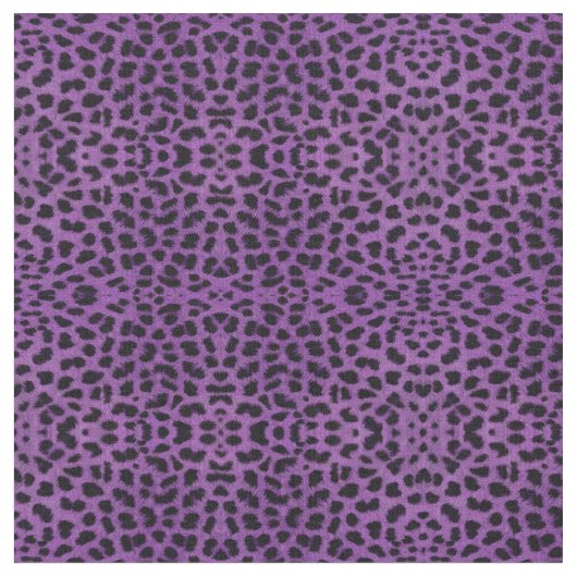 パープルヒョウ ファブリック (クローズアップ)