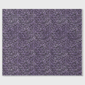 パープルヒョウ ラッピングペーパー (フラット)