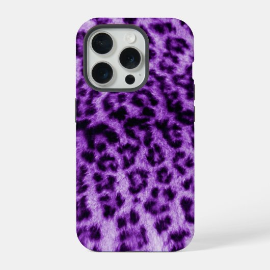 パープルヒョウ iPhoneケース (裏面)