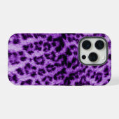 パープルヒョウ iPhoneケース (裏面横)