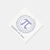 パープルヒョウPi 3.14スパイラルナンハッピーパイ日 スタンダードカクテルナプキン (角)