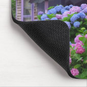 パープルビクトリアンコテージ – マーサズヴィネヤード マウスパッド (コーナー)