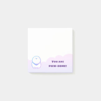 パープルビコンフリーズ犬ポストイットノート ポストイット