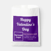パープルビジネスブランド;バレンタイン;紙バッグ フェイバーバッグ (正面)
