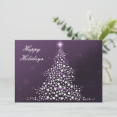 パープルビジネスホリデーフラットカード シーズンカード (スタンド正面)