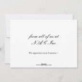 パープルビジネスホリデーフラットカード シーズンカード (裏面)